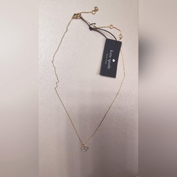 ⚡️HOST PICK⚡️Kate Spade Gold Plated Authentic Necklace Chain 16 2" crystal - Picture 5 of 5